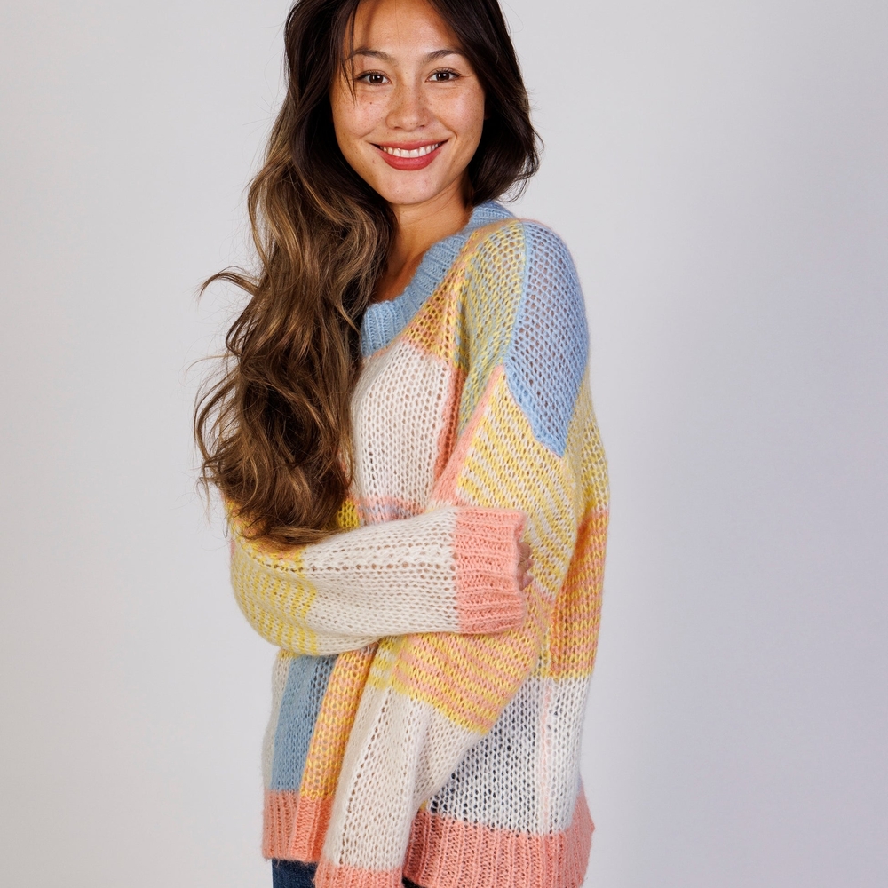 STINE GOYA Multicolor Patchwork Sweater - image 7